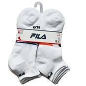 Wholesale - 6pk FILA VARSITY STRIPE HC QTR SOCKS SIZE 10-13, UPC: 193159183240